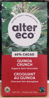 Alter Eco Bar - Quinoa Crunch 60%